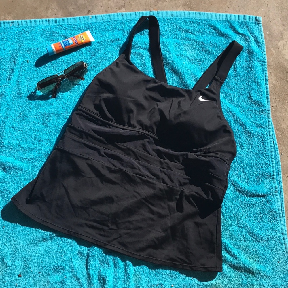 Nike swimsuit black top.
